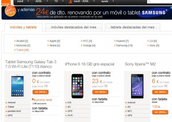 puntos orange cambio
